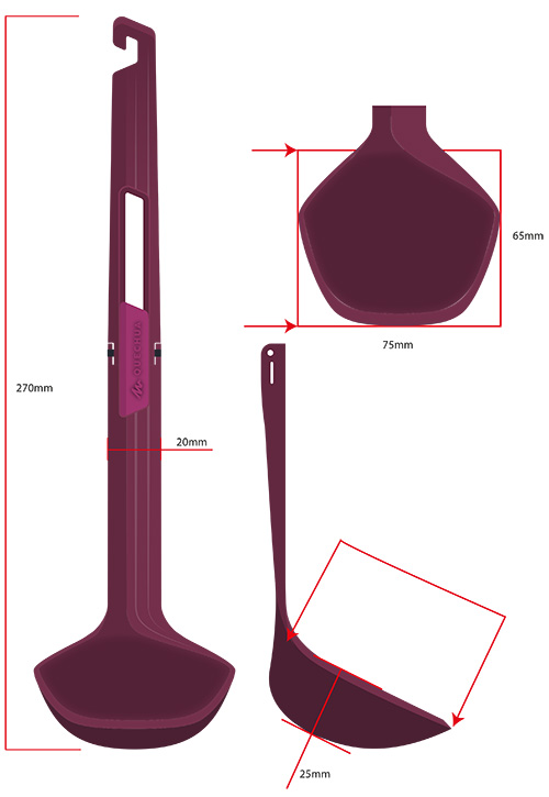 Quechua louche spatule
